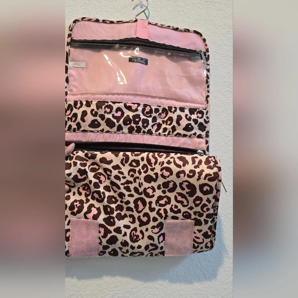 Modella Pink and Brown Closet Organizer with Multiple Compartments
